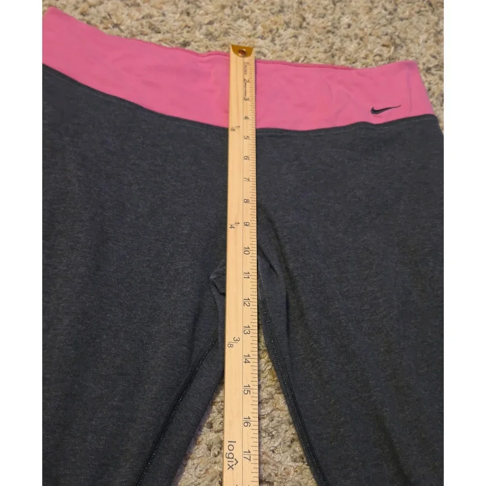 Nike Dri-Fit‎ Skinny Leggings Women's Size XL Pink Gray
